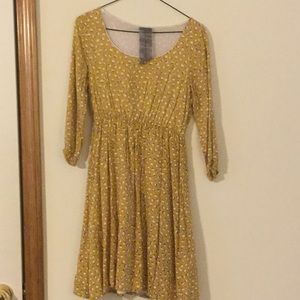 Polka dotted yellow dress